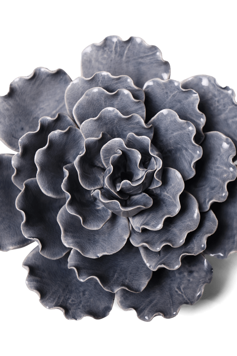 Ceramic Flower Lettuce Grey XL 5 - Chive UK Wholesale