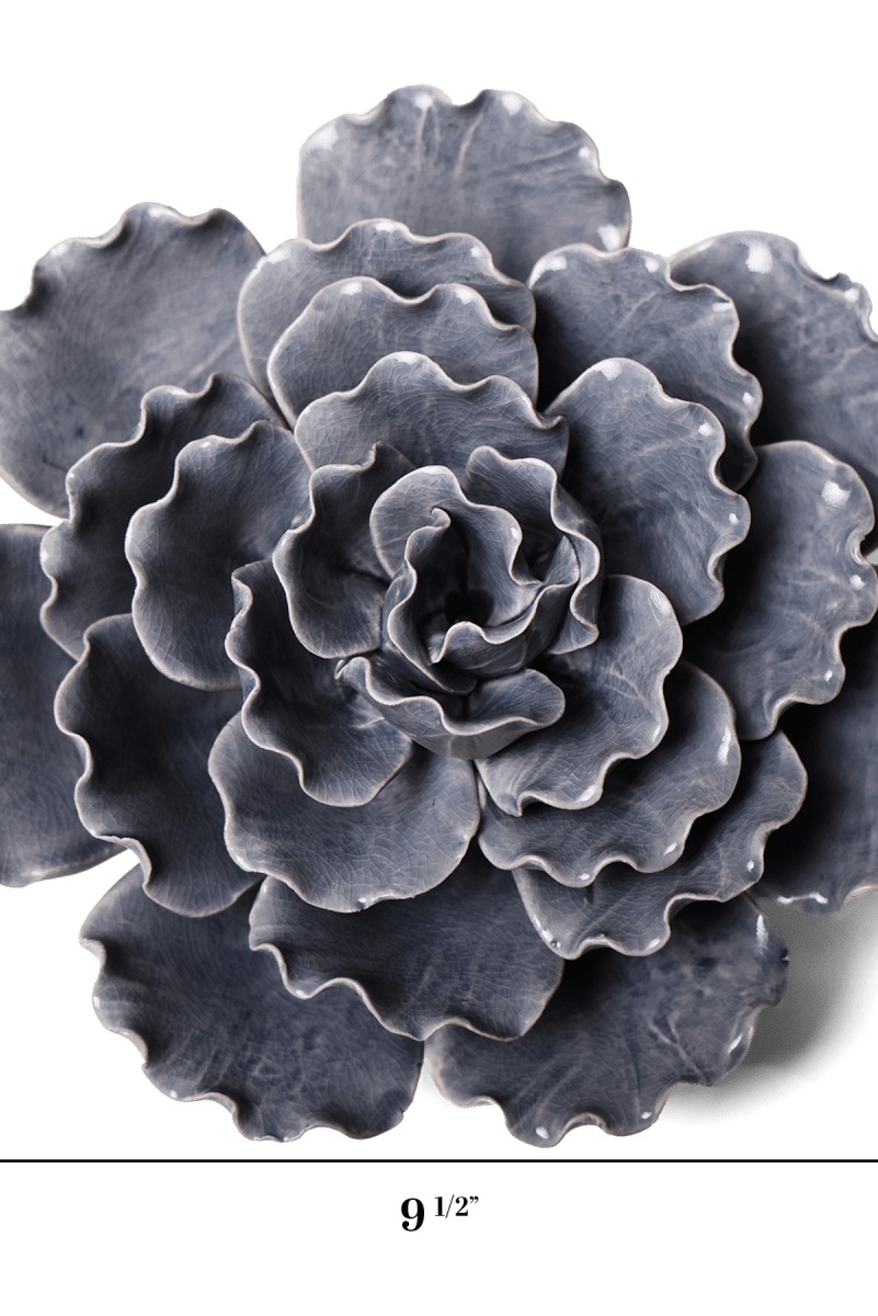 Ceramic Flower Lettuce Grey XL 5 - Chive UK Wholesale