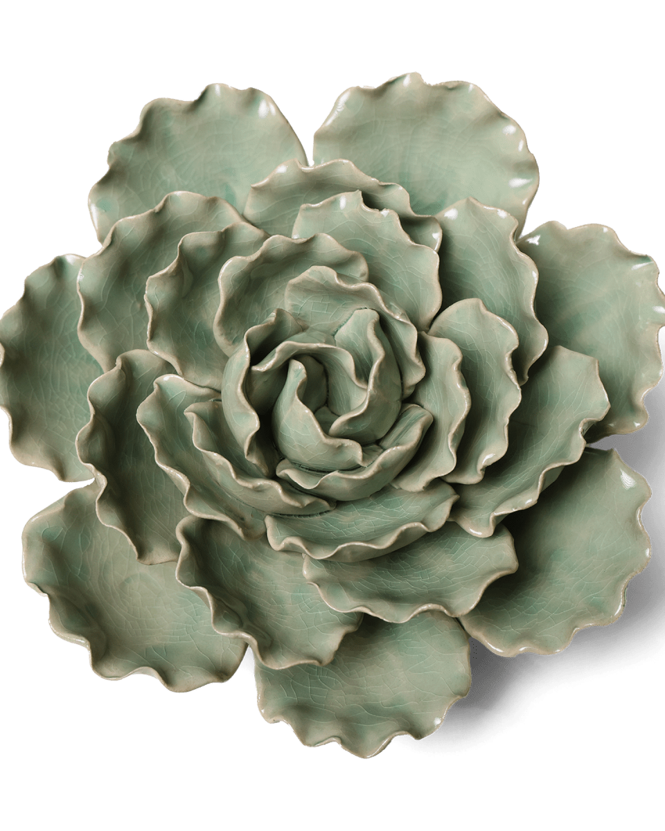 Ceramic Flower Lettuce Mint XL 5 - Chive UK Wholesale