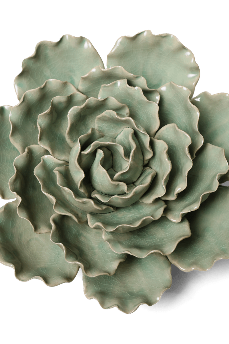 Ceramic Flower Lettuce Mint XL 5 - Chive UK Wholesale
