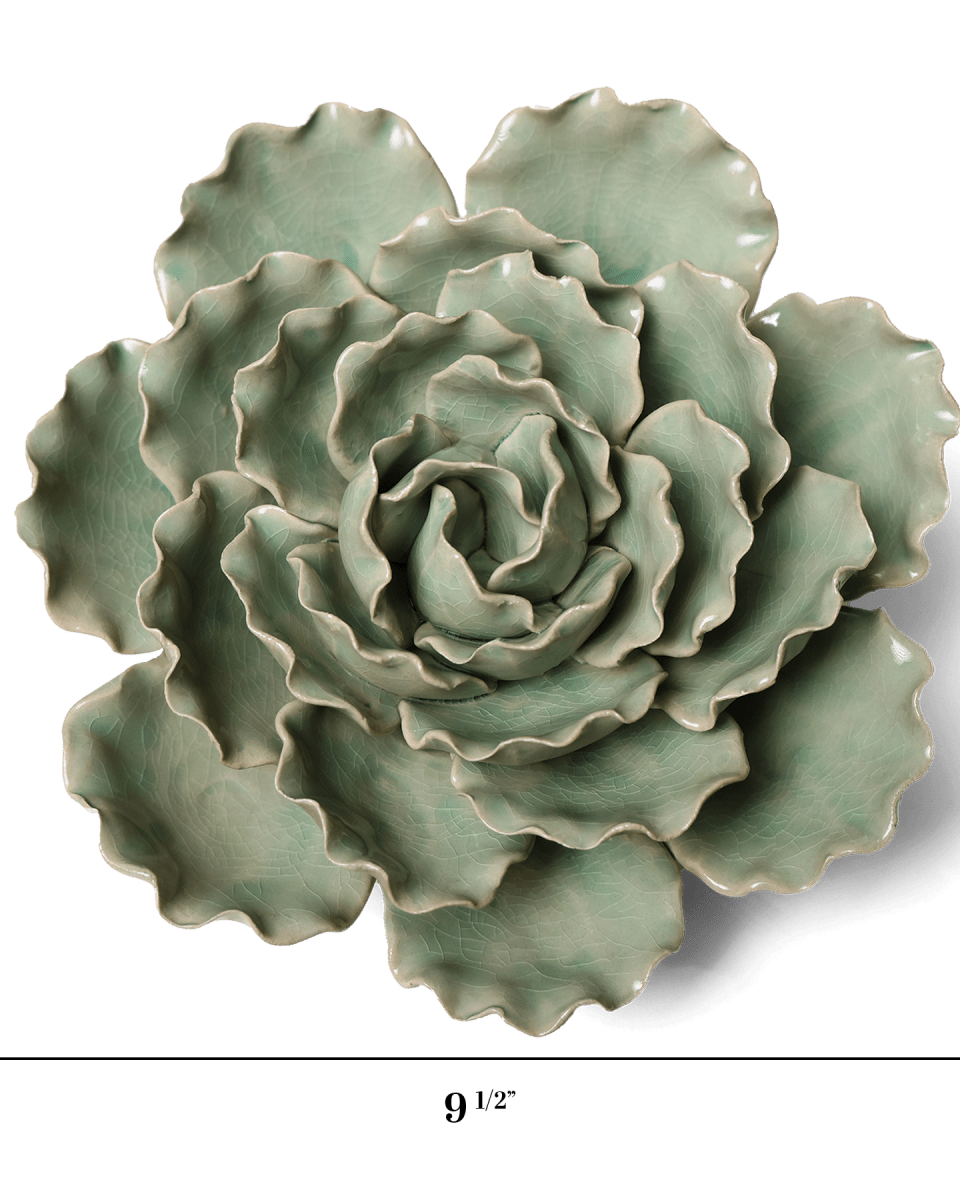Ceramic Flower Lettuce Mint XL 5 - Chive UK Wholesale