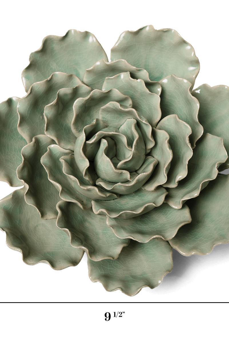 Ceramic Flower Lettuce Mint XL 5 - Chive UK Wholesale