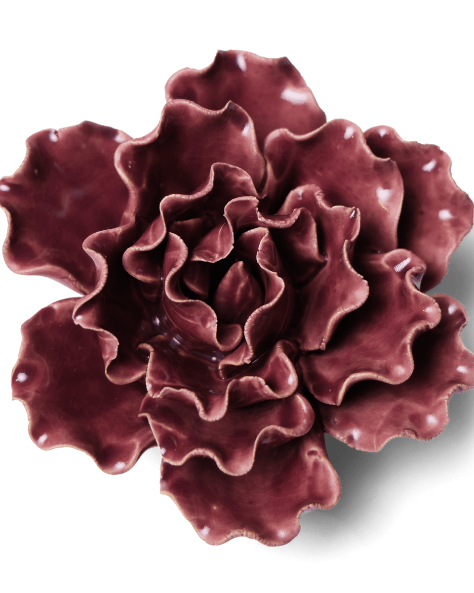 Ceramic Flower Lettuce Purple Medium - Chive UK Wholesale