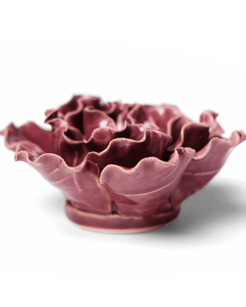 Ceramic Flower Lettuce Purple Medium - Chive UK Wholesale
