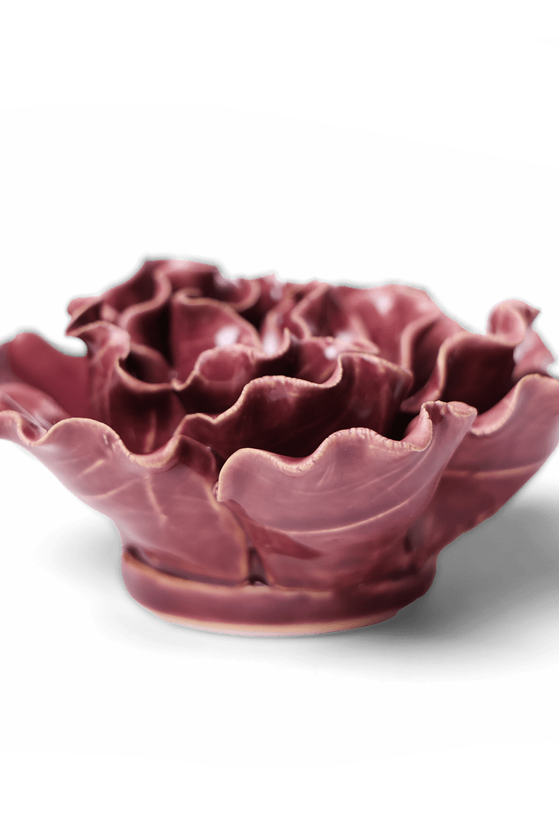 Ceramic Flower Lettuce Purple Medium - Chive UK Wholesale