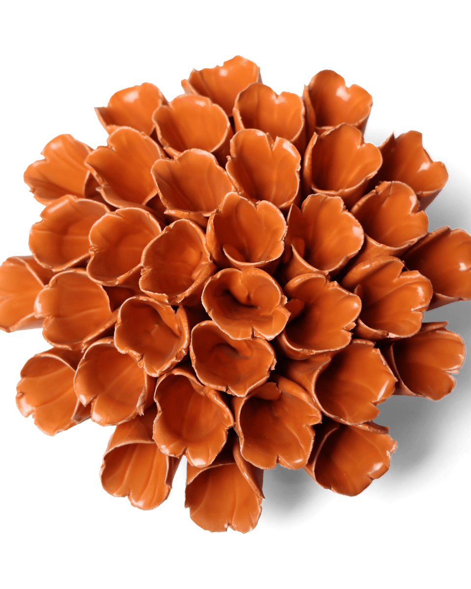 Ceramic Flower Polyp Orange Large - Chive UK Wholesale
