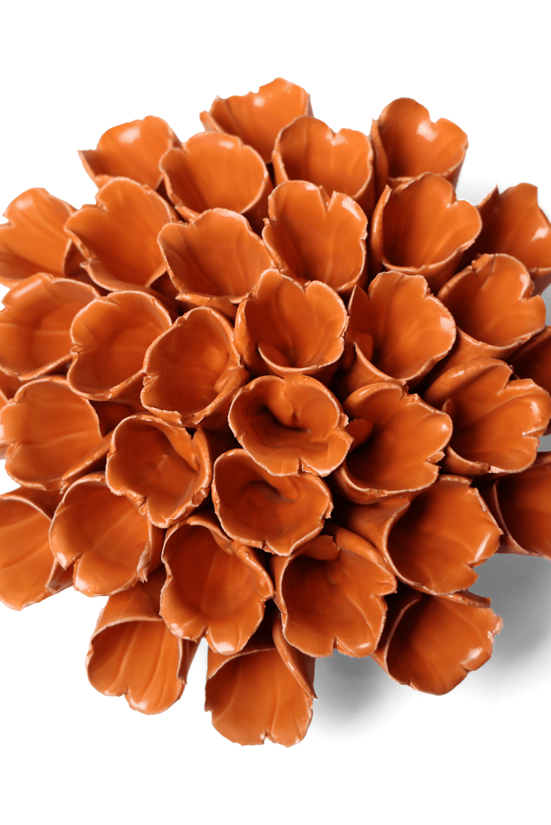 Ceramic Flower Polyp Orange Large - Chive UK Wholesale