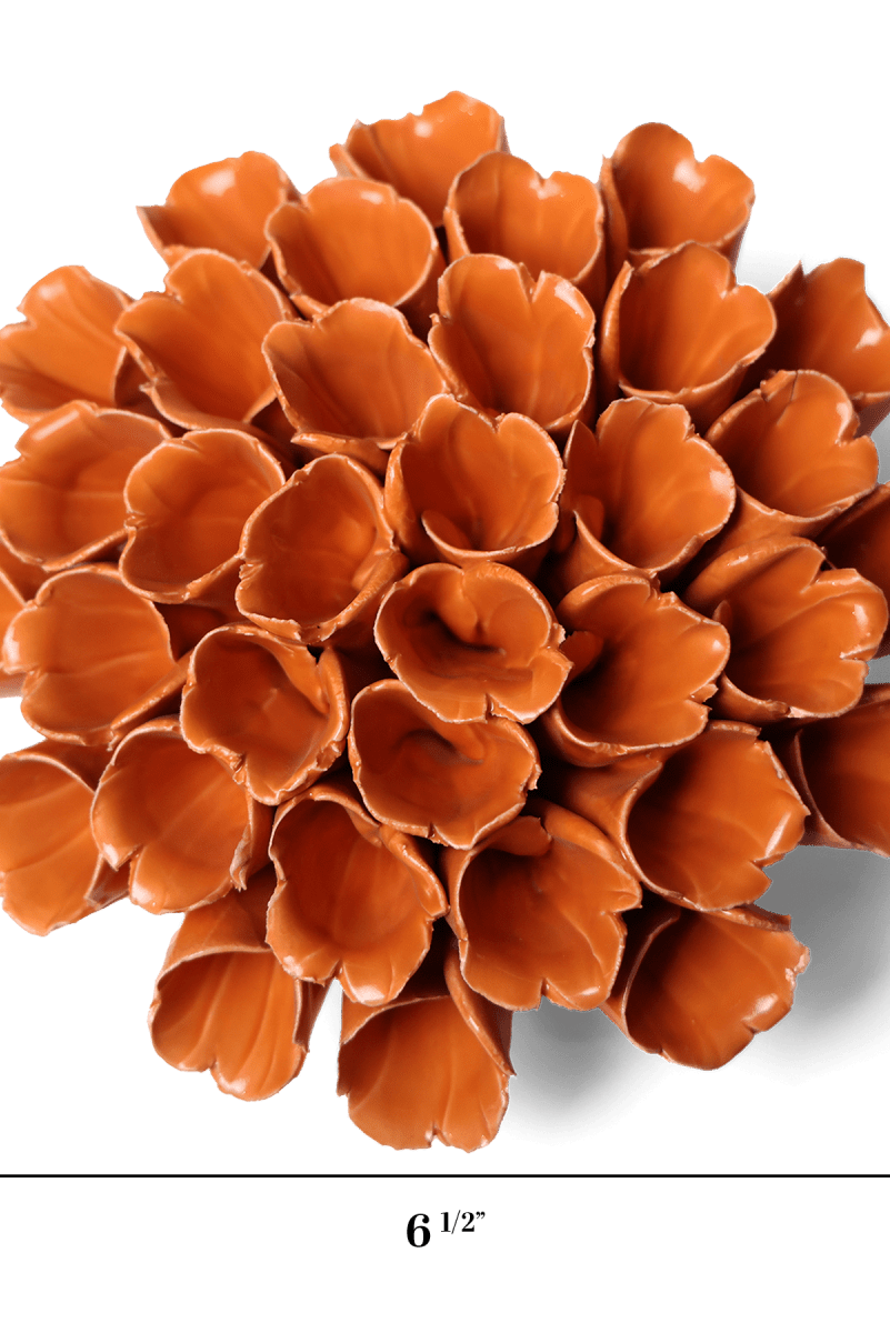 Ceramic Flower Polyp Orange Large - Chive UK Wholesale