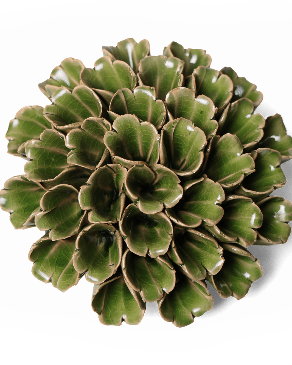 Ceramic Flower Polyp Green Large - Chive UK Wholesale