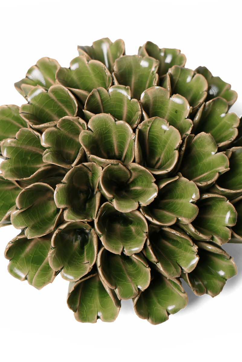 Ceramic Flower Polyp Green Large - Chive UK Wholesale