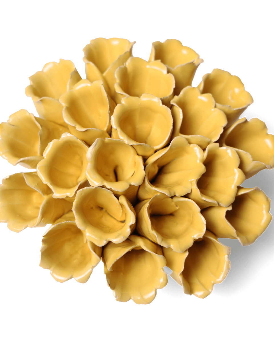 Ceramic Flower Polyp Yellow Medium - Chive UK Wholesale