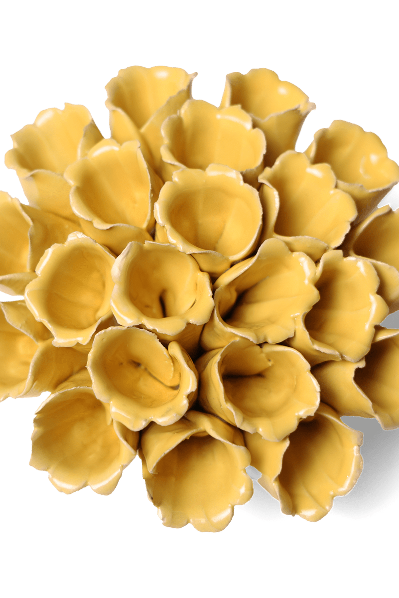 Ceramic Flower Polyp Yellow Medium - Chive UK Wholesale