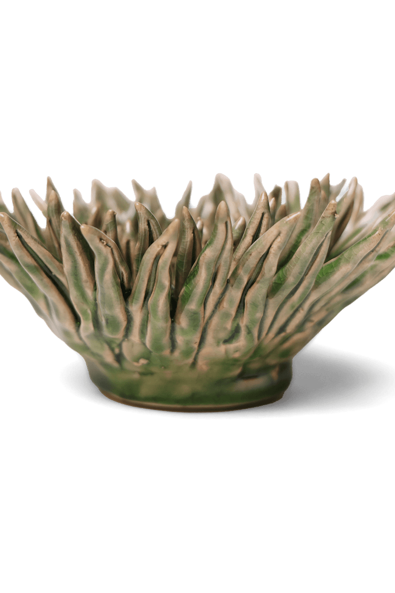 Ceramic Flower Mum Olive 5 - Chive UK Wholesale