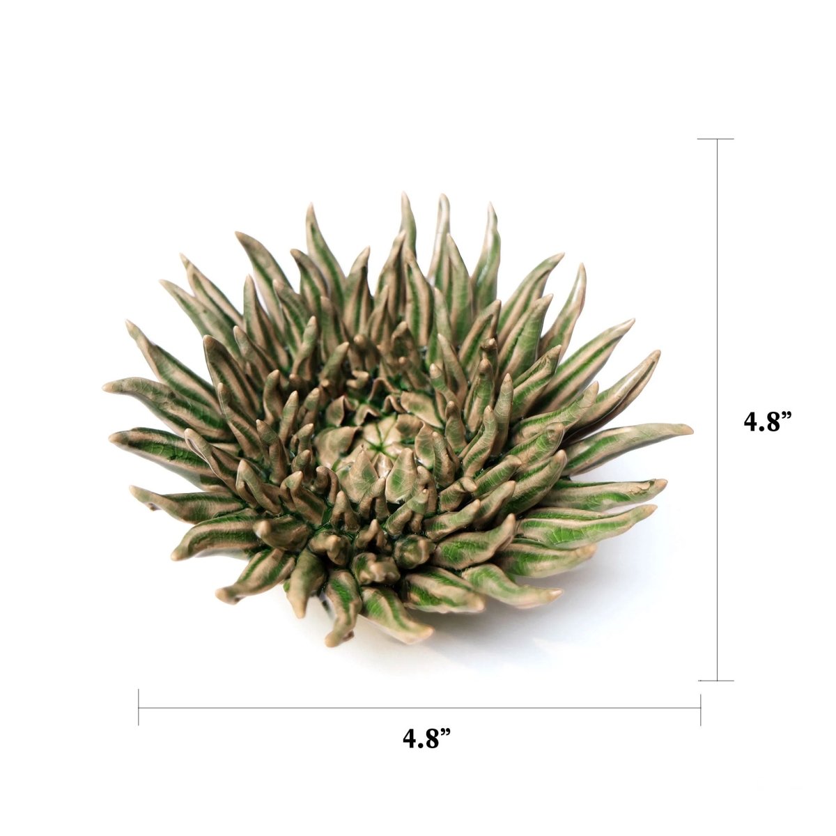 Ceramic Flower Mum Olive 5 - Chive UK Wholesale