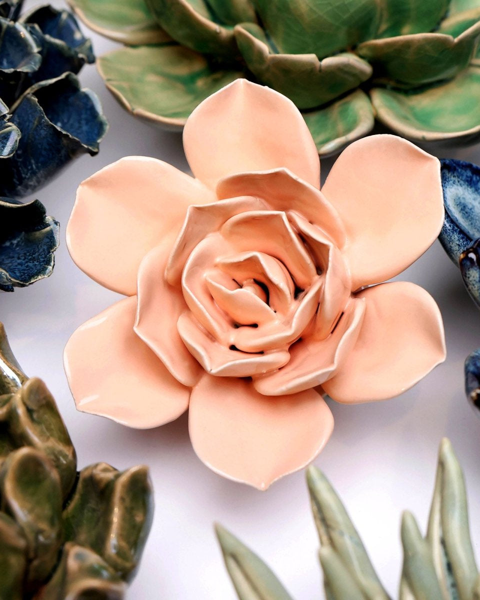 Ceramic Flower Flower Pink 6 - Chive UK Wholesale