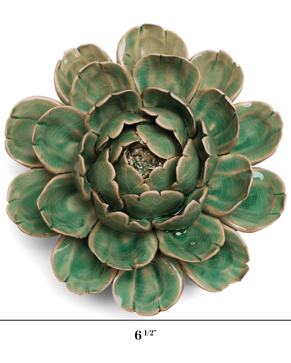 Ceramic Flower Mofo Mint 6 - Chive UK Wholesale