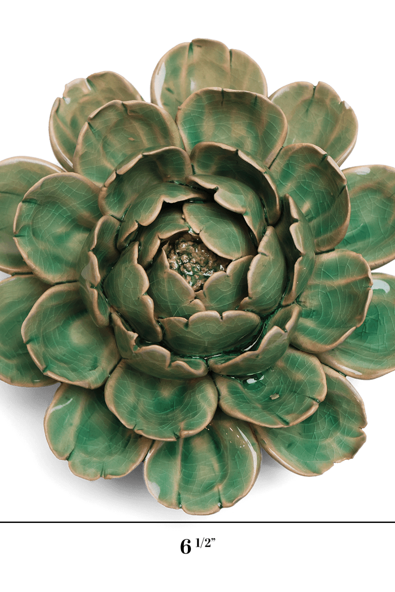 Ceramic Flower Mofo Mint 6 - Chive UK Wholesale