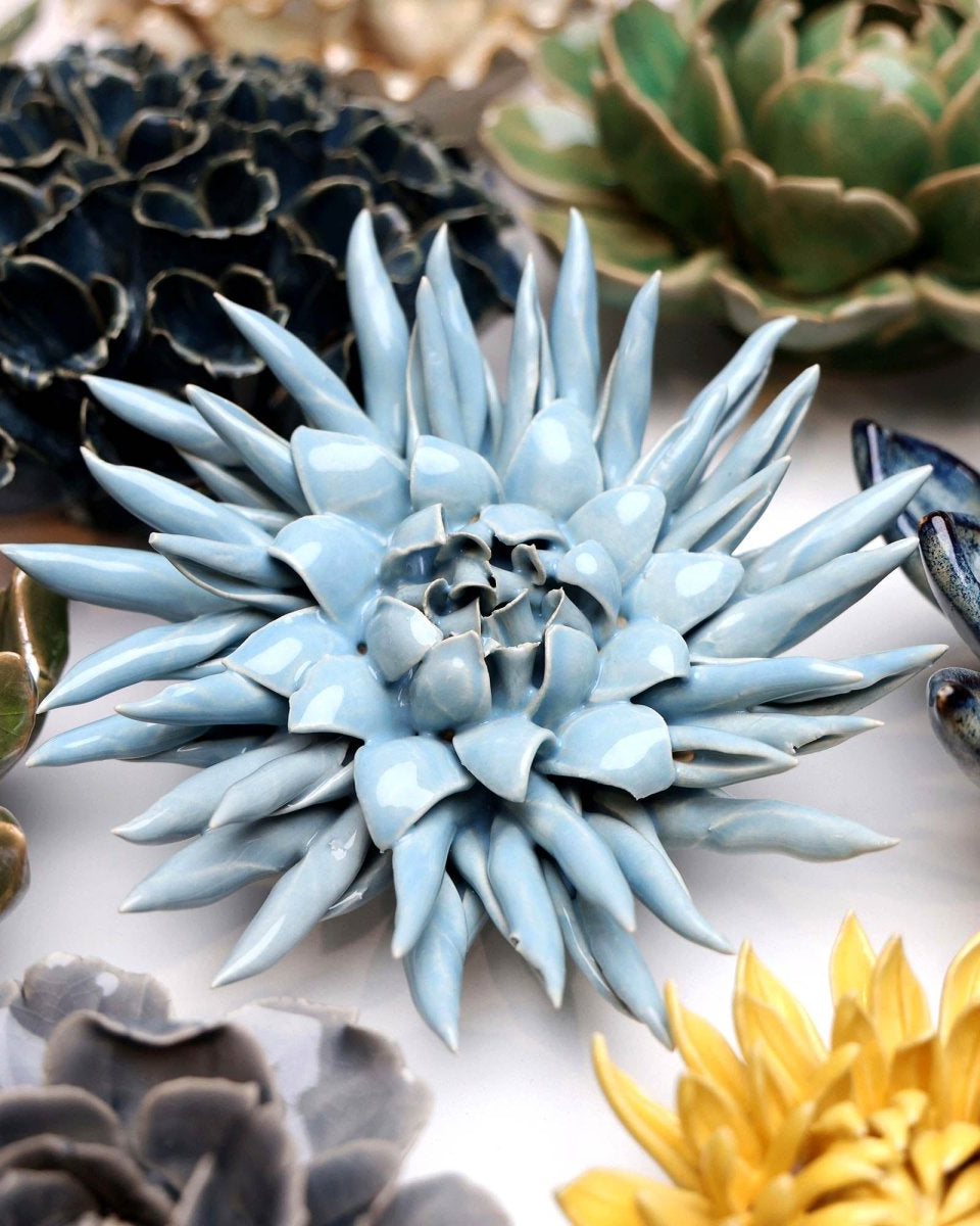 Ceramic Flower - Flower Blue 6 - Chive UK Wholesale