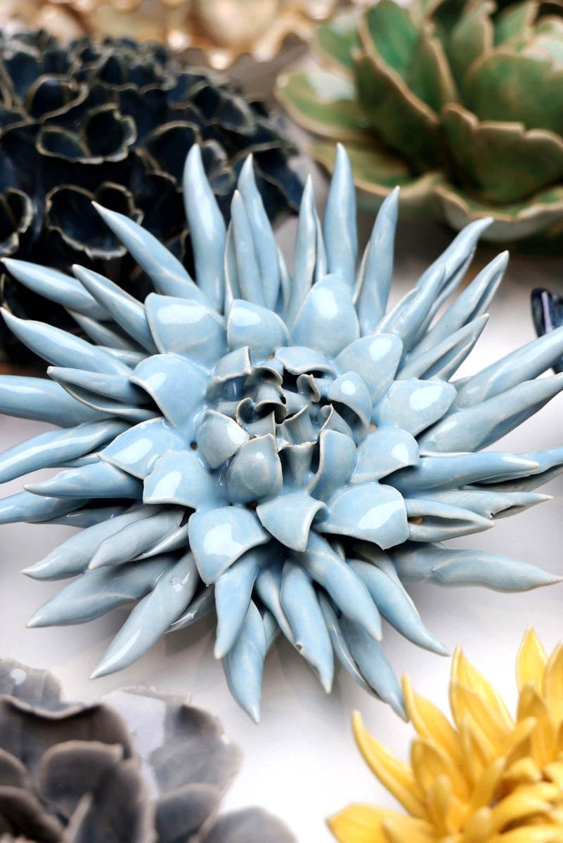 Ceramic Flower - Flower Blue 6 - Chive UK Wholesale