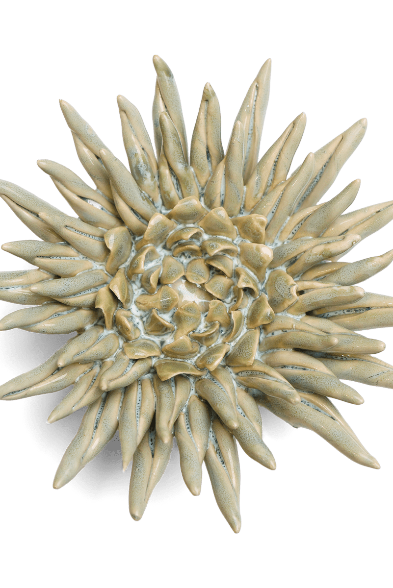 Ceramic Flower - Flower Green 6 - Chive UK Wholesale