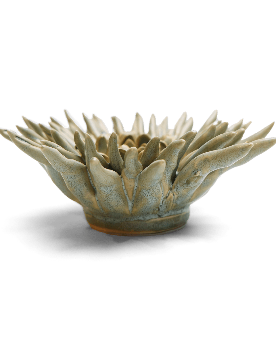 Ceramic Flower - Flower Green 6 - Chive UK Wholesale