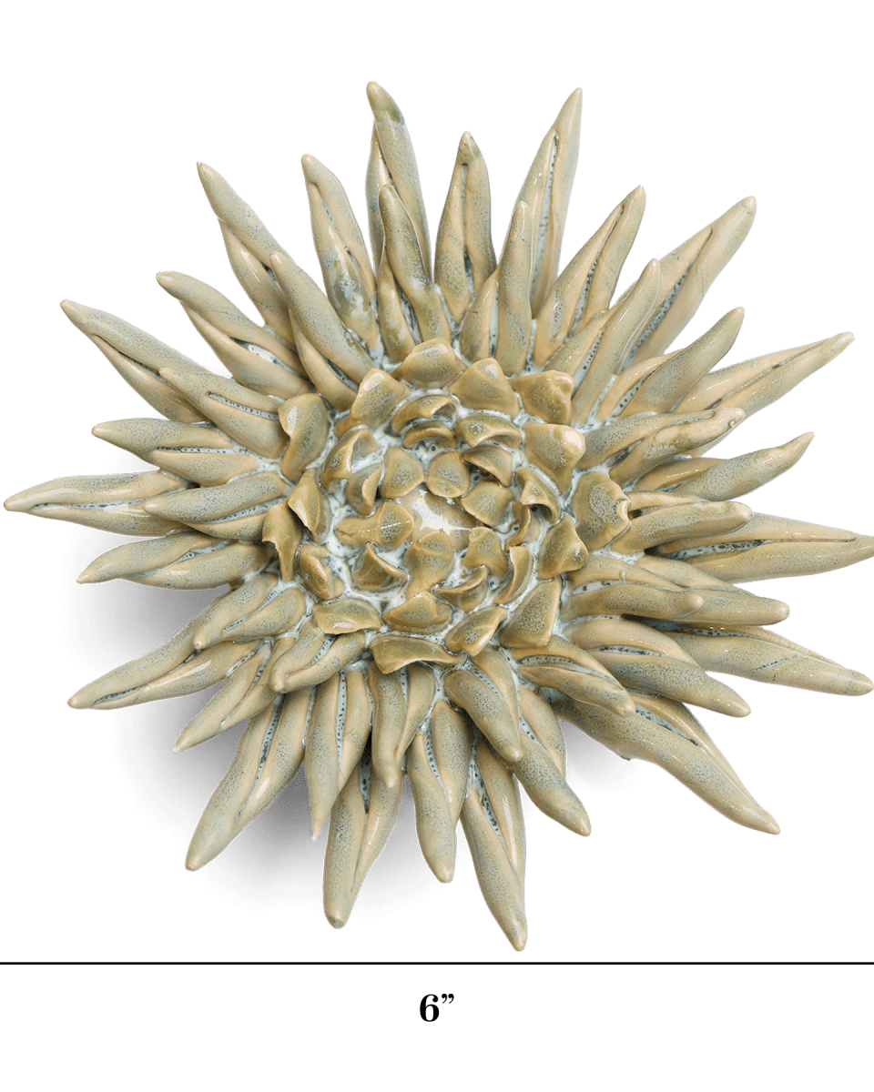 Ceramic Flower - Flower Green 6 - Chive UK Wholesale