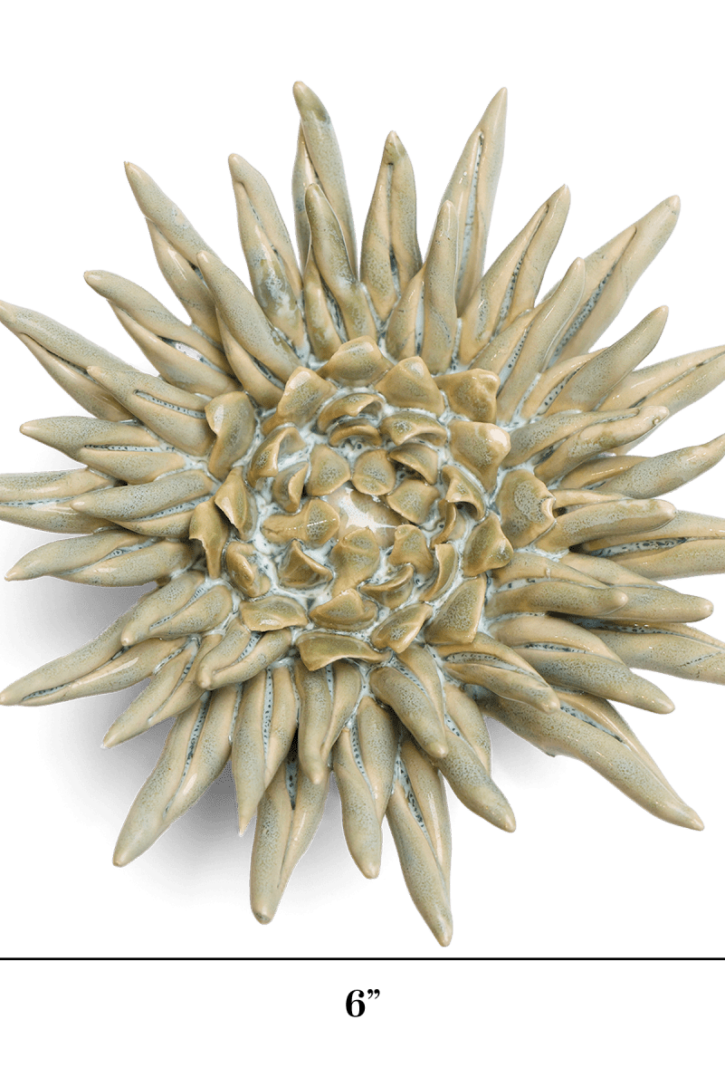Ceramic Flower - Flower Green 6 - Chive UK Wholesale
