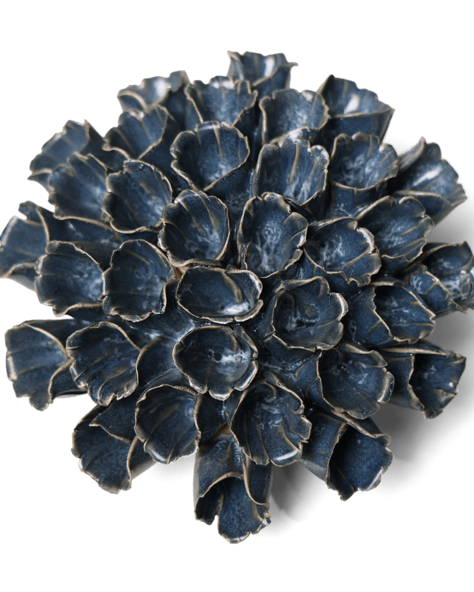 Ceramic Flower Polyp Blue 6 - Chive UK Wholesale