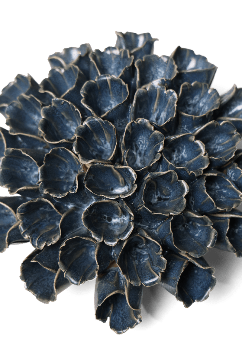 Ceramic Flower Polyp Blue 6 - Chive UK Wholesale
