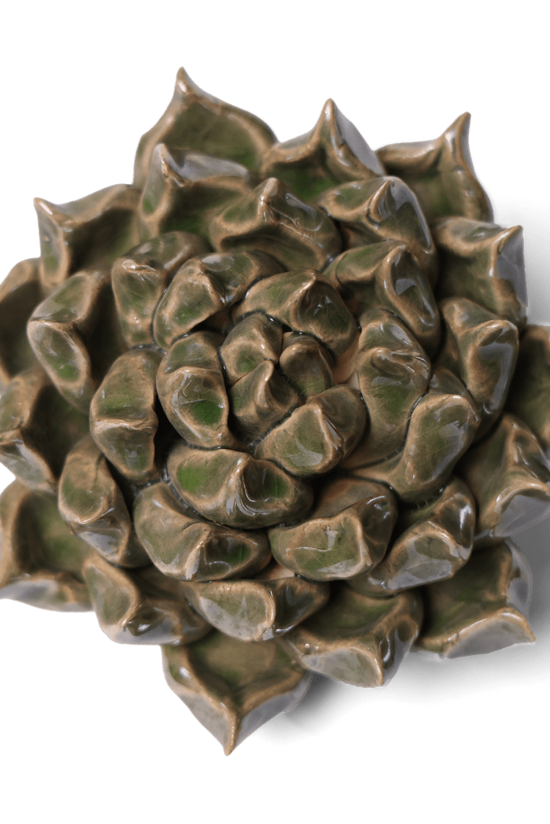 Ceramic Flower Succulent Green 6 - Chive UK Wholesale