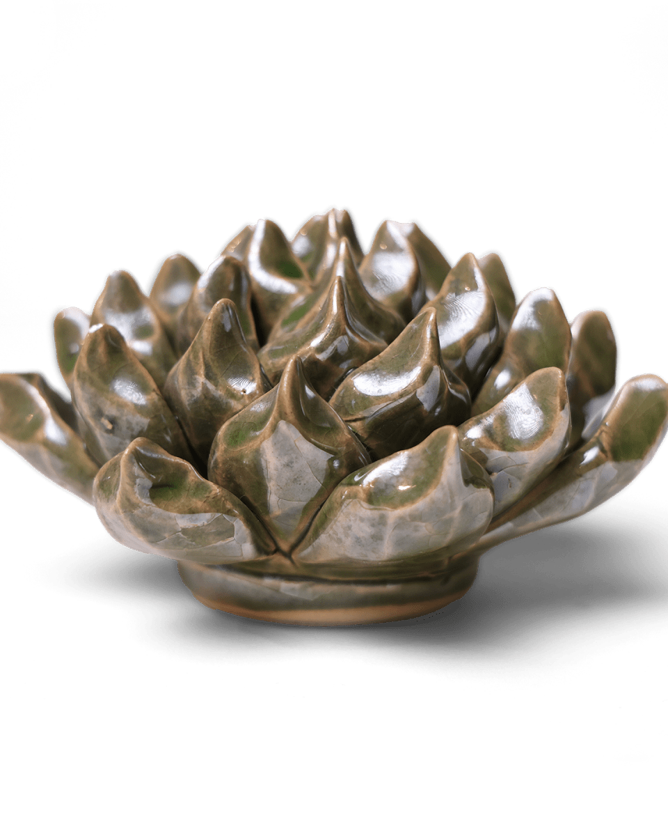 Ceramic Flower Succulent Green 6 - Chive UK Wholesale