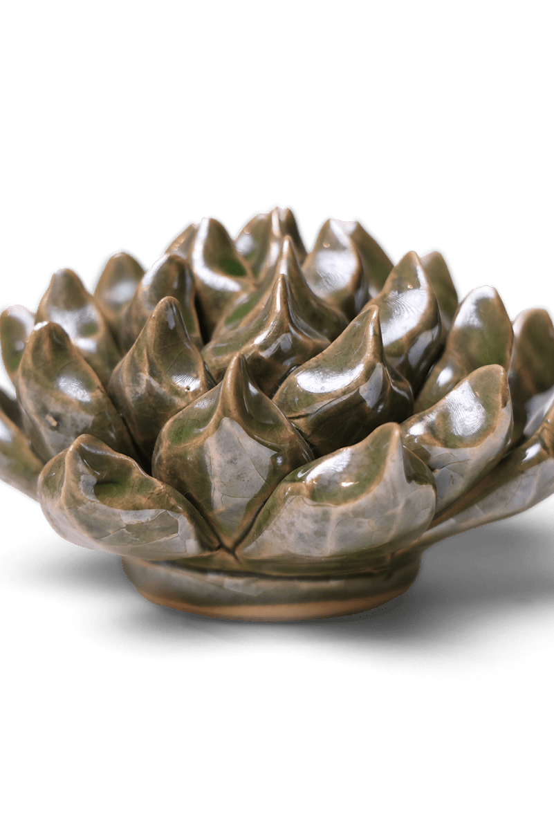 Ceramic Flower Succulent Green 6 - Chive UK Wholesale