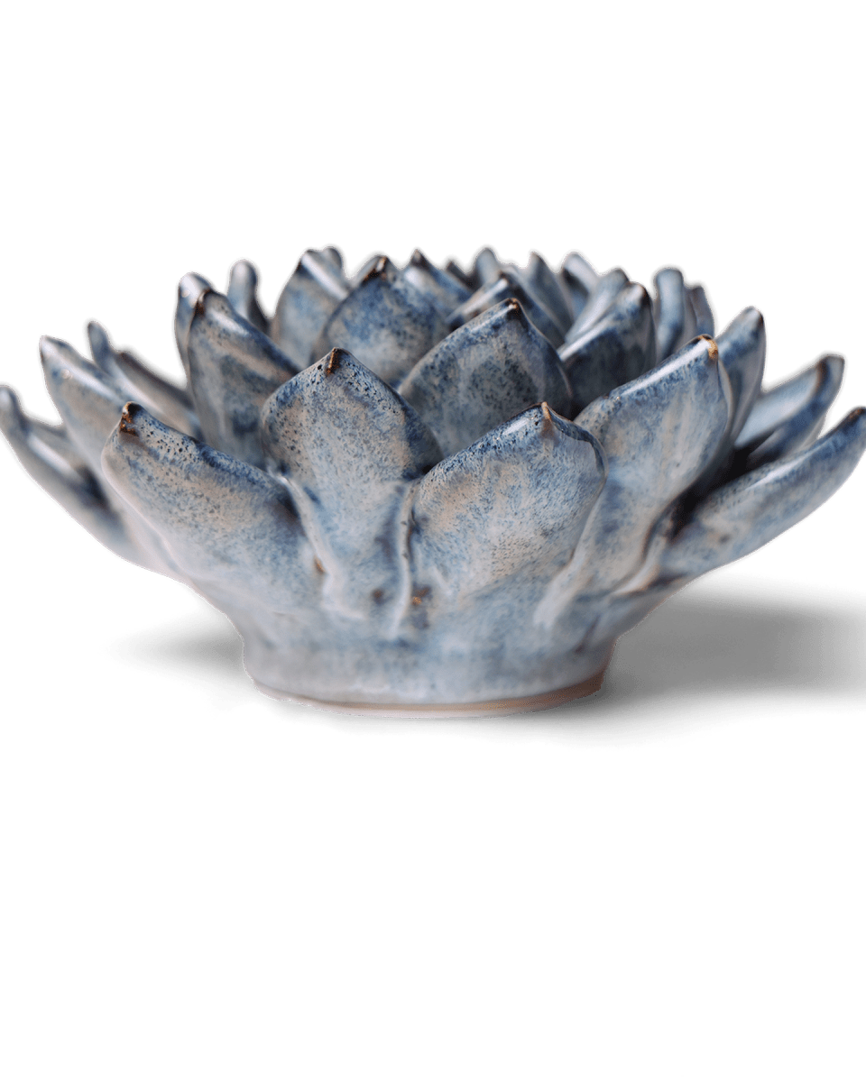 Ceramic Flower Succulent Blue 6 - Chive UK Wholesale
