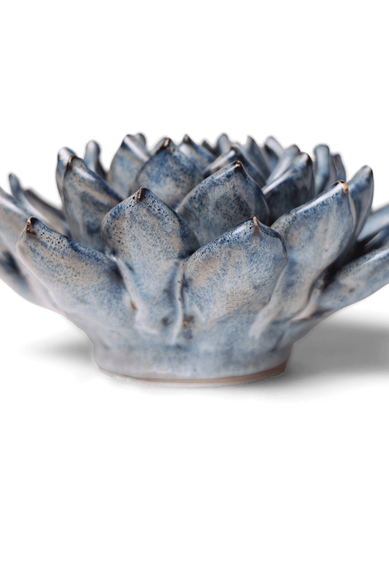 Ceramic Flower Succulent Blue 6 - Chive UK Wholesale