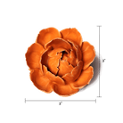 Ceramic Flower Peony Orange 7 - Chive UK Wholesale