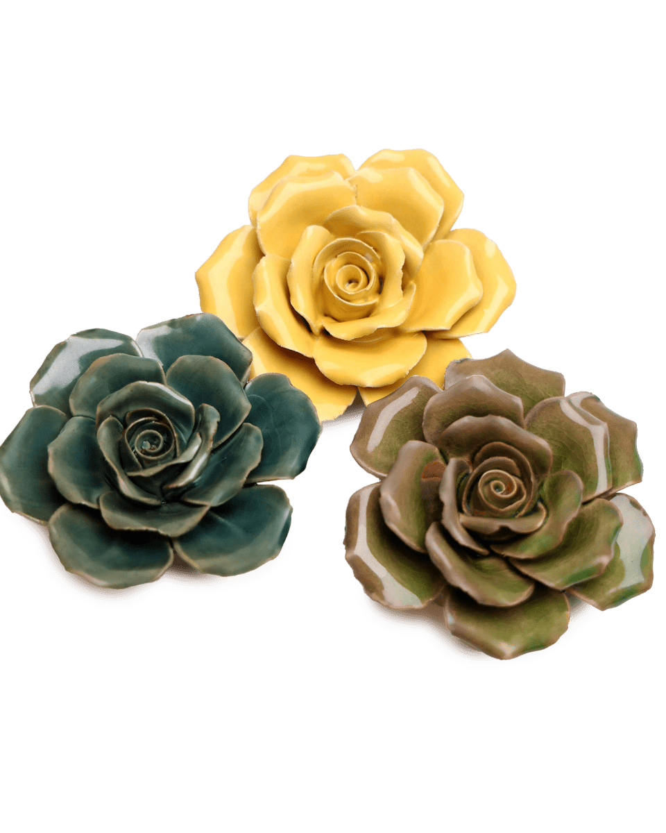 Ceramic Flower Collection 9 - 36pc Assortment - Chive UK Wholesale