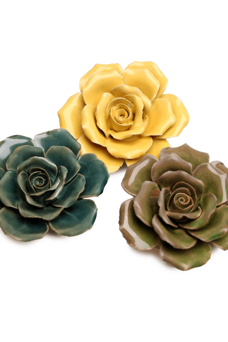 Ceramic Flower Collection 9 - 36pc Assortment - Chive UK Wholesale