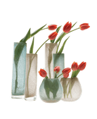 Chimney Glass Modern Flower Vase - Chive UK Wholesale