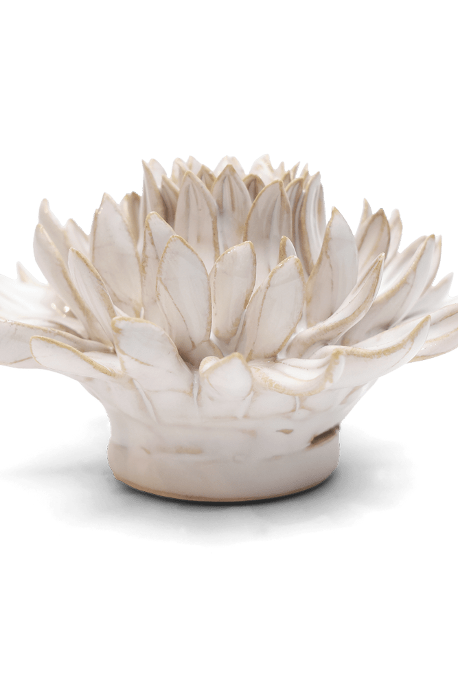 Coastal Ceramic Flower Ivory Spider Mum - Chive UK Wholesale