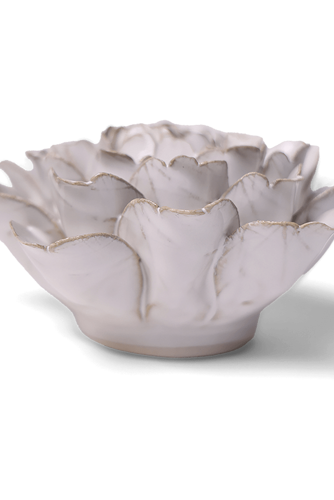 Coastal Ceramic Flower Ivory Zinnia - Chive UK Wholesale