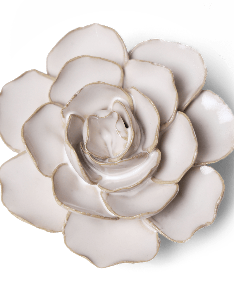 Coastal Ceramic Flower Ivory Ranunculus - Chive UK Wholesale