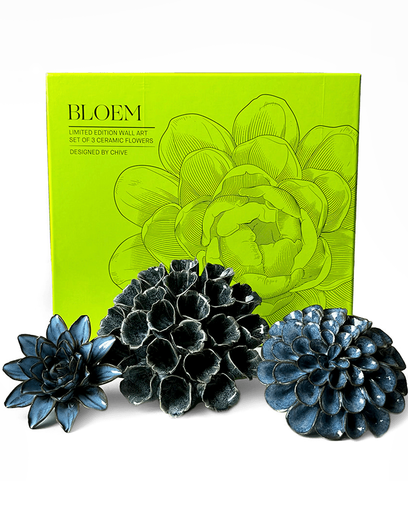 Ceramic Flower Bloem Box Set - Chive UK Wholesale