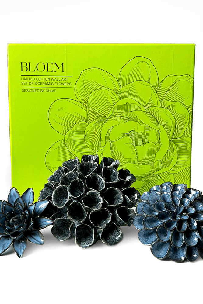 Ceramic Flower Bloem Box Set - Chive UK Wholesale