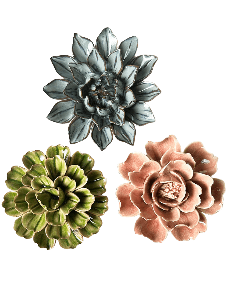 Ceramic Flower Blomma Box Set - Chive UK Wholesale
