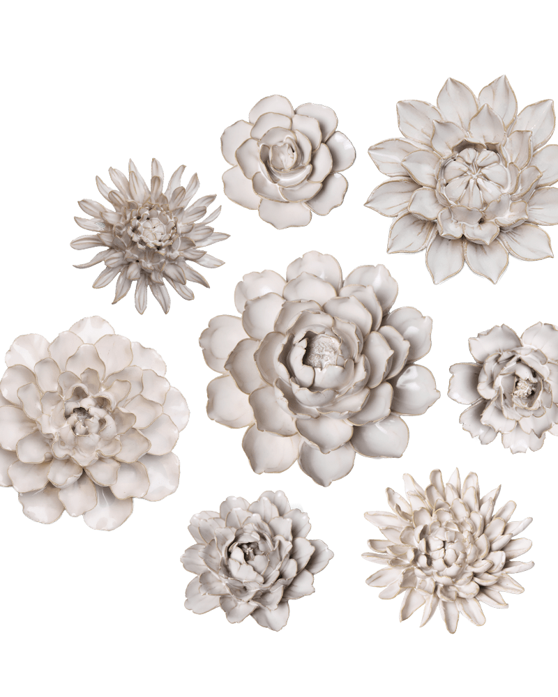 Ceramic Flower Coastal Curated Collection #1 - Chive UK Wholesale