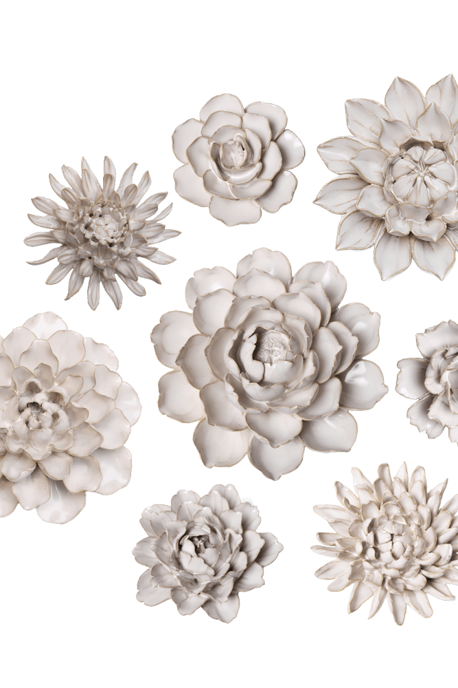 Ceramic Flower Coastal Curated Collection #1 - Chive UK Wholesale