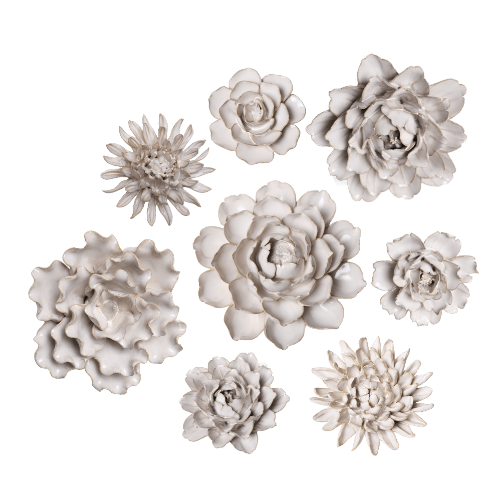 Ceramic Flower Coastal Curated Collection #1 - Chive UK Wholesale