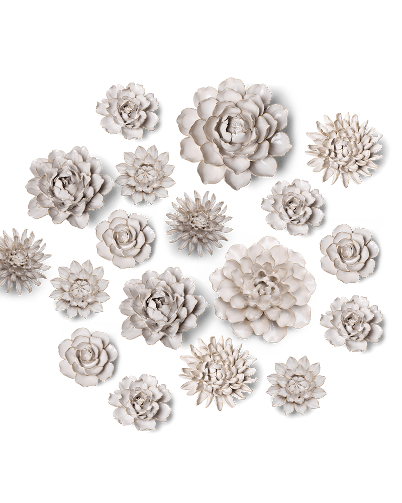 Ceramic Flower Coastal Curated Collection #3 - Chive UK Wholesale
