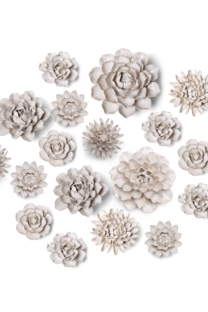 Ceramic Flower Coastal Curated Collection #3 - Chive UK Wholesale