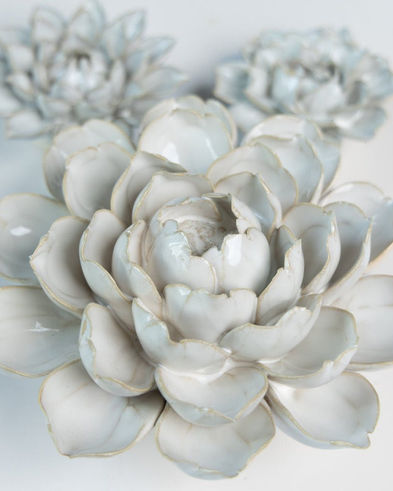 Ceramic Flower Coastal Curated Collection #6 - Chive UK Wholesale